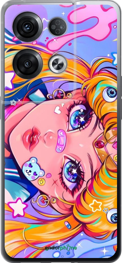 Силиконовый чехол Сейлор Мун 4 для Oppo Reno8 Pro 5G - 6353u-2615 изображение 