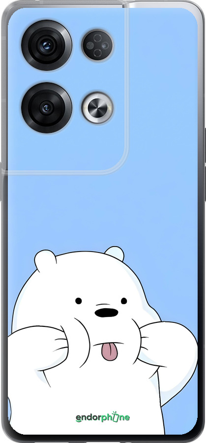 Силіконовий чехол Милий ведмедик для Oppo Reno8 Pro 5G - 6357u-2615 изображение 