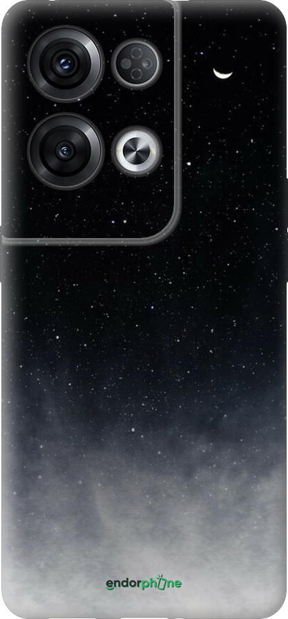 Силиконовый чехол Сині хмари, Синій місяць для Oppo Reno8 Pro 5G - 6396u-2615 изображение 