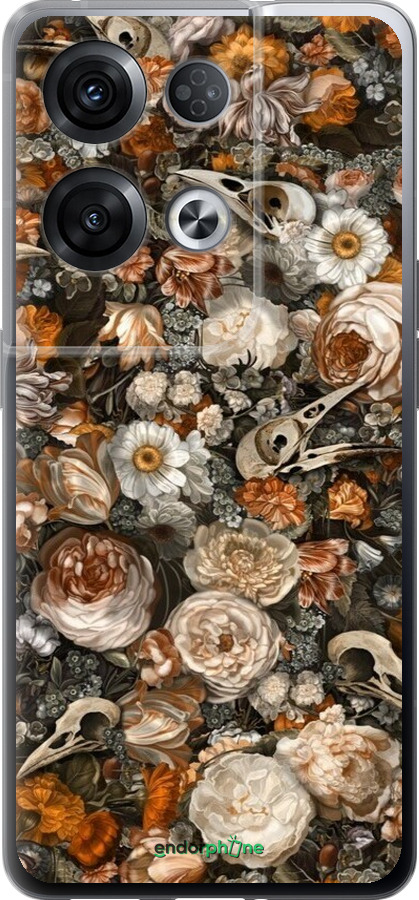 Силиконовый чехол В стиле барокко-мрачный для Oppo Reno8 Pro 5G - 6404u-2615 изображение 