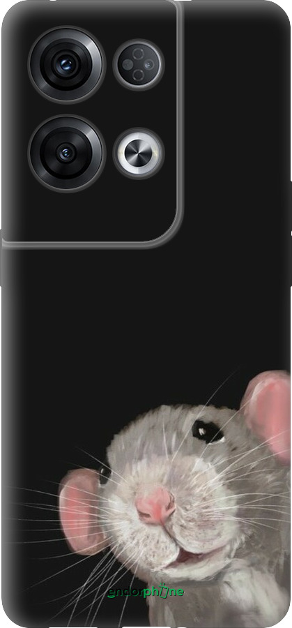 Силиконовый чехол The Peeking Rat для Oppo Reno8 Pro 5G - 6442u-2615 изображение 