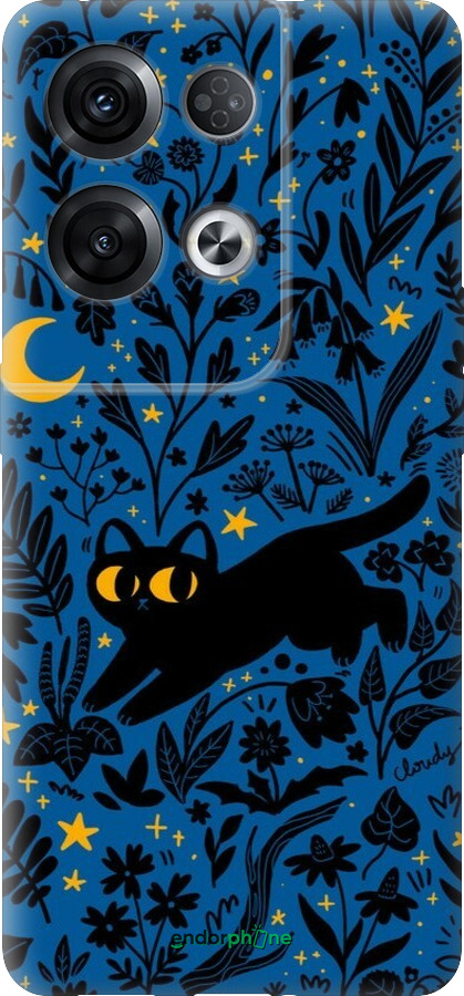 Силиконовый чехол Летняя ночь для Oppo Reno8 Pro 5G - 6472u-2615 изображение 