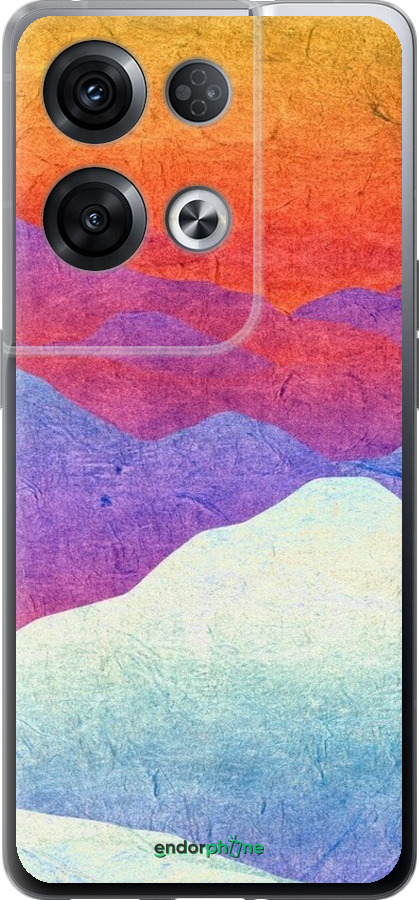 Силіконовий чехол Гірський захід сонця для Oppo Reno8 Pro 5G - 6479u-2615 изображение 