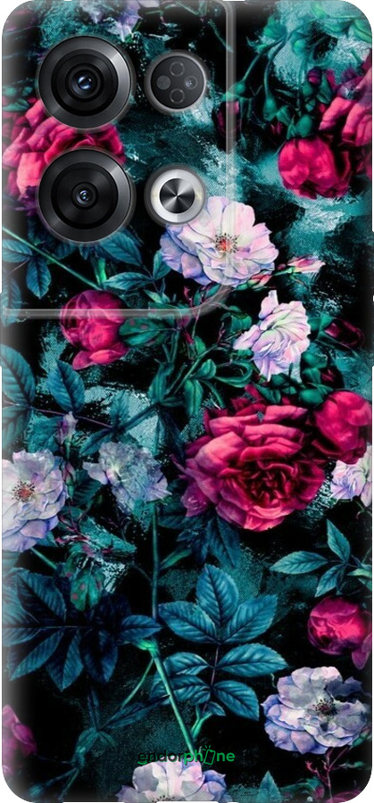 Силиконовый чехол Сад и розы для Oppo Reno8 Pro 5G - 6483u-2615 изображение 