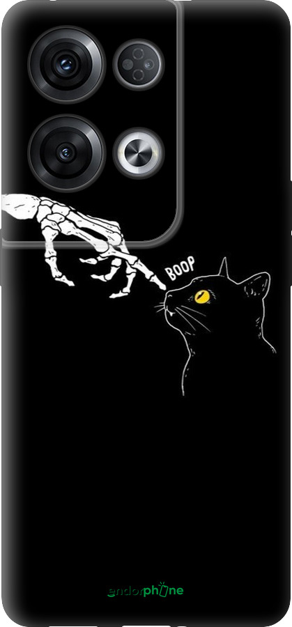 Силиконовый чехол Кошка для Oppo Reno8 Pro 5G - 6505u-2615 изображение 