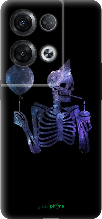 Силиконовый чехол Скелетное искусство для Oppo Reno8 Pro 5G - 6536u-2615 изображение 