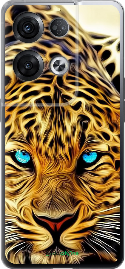 Силиконовый чехол Леопард для Oppo Reno8 Pro 5G - 6611u-2615 изображение 
