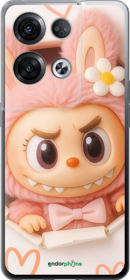 Силіконовий чехол Лабубу 2 для Oppo Reno8 Pro 5G - 6710u-2615 изображение 