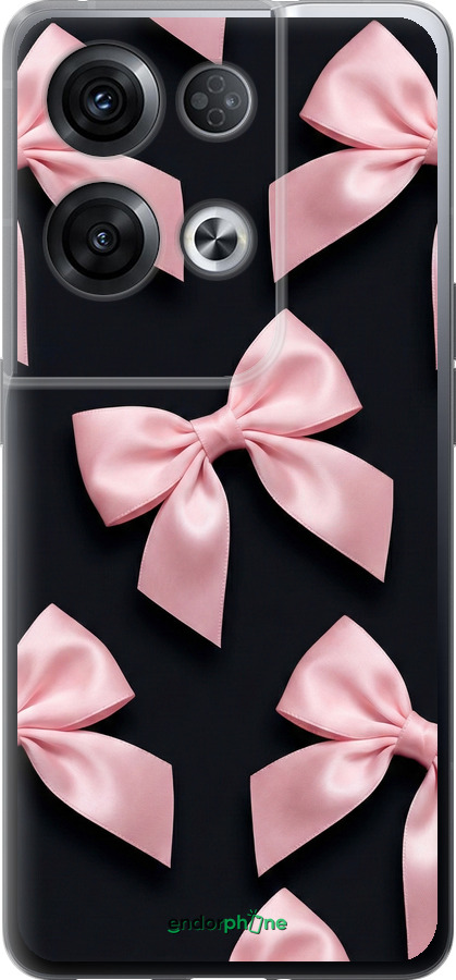 Силиконовый чехол Coquette Ribbons Dark Coquette для Oppo Reno8 Pro 5G - 6767u-2615 изображение 