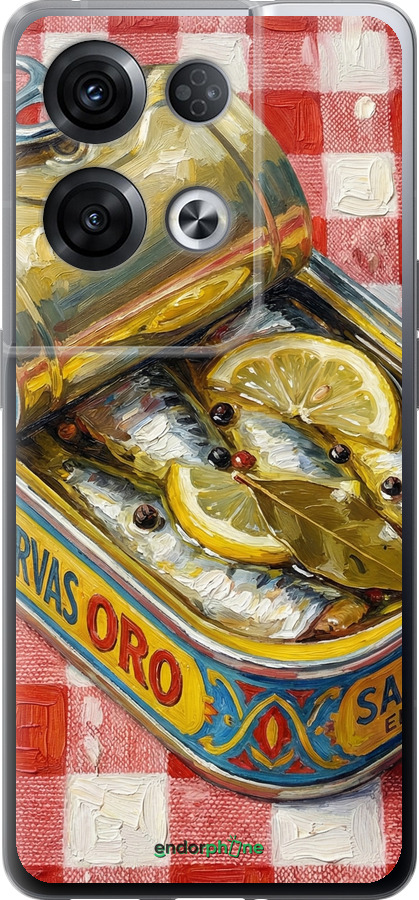 Силіконовий чехол Vintage Sardine Tin Phone для Oppo Reno8 Pro 5G - 6772u-2615 изображение 