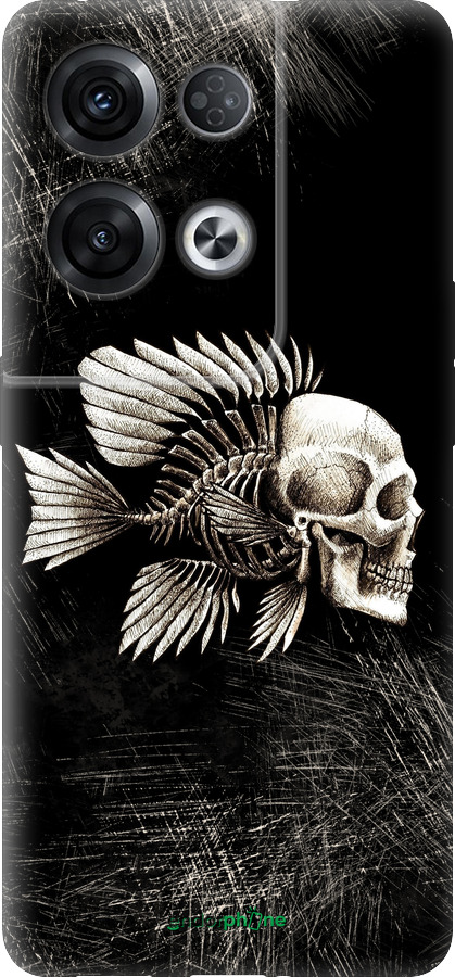 Силиконовый чехол Рыбо-человек для Oppo Reno8 Pro 5G - 683u-2615 изображение 