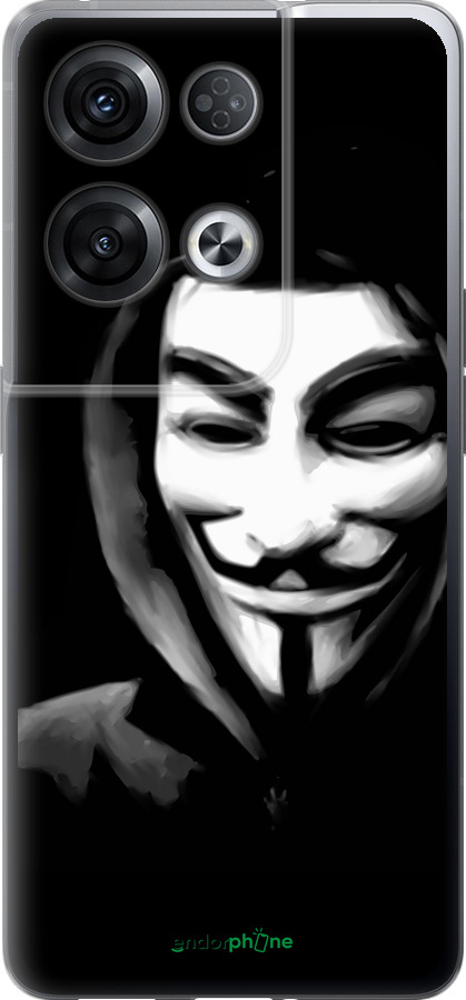 Силиконовый чехол Анонимус для Oppo Reno8 Pro 5G - 832u-2615 изображение 