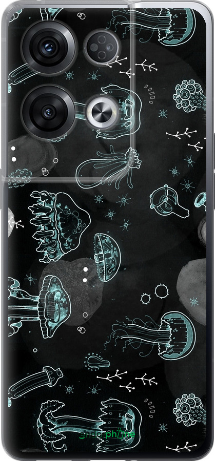 Силиконовый чехол Медузы для Oppo Reno8 Pro 5G - 906u-2615 изображение 