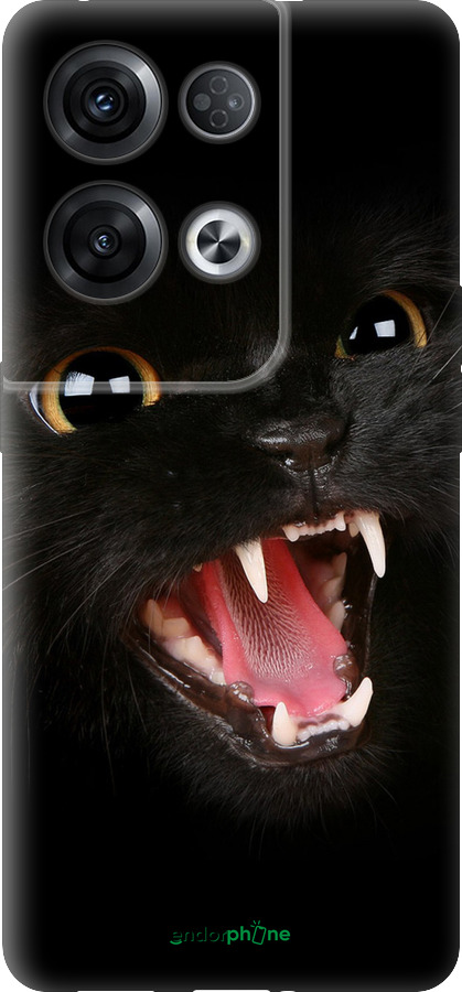 Силіконовий чехол Чорна кішка для Oppo Reno8 Pro 5G - 932u-2615 изображение 