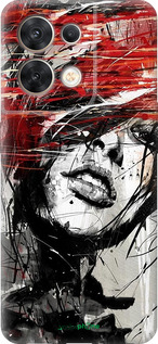 Силіконовий чехол Обличчя дівчини для Oppo Reno8 5G - 1162u-2614 изображение 