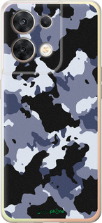 Силиконовый чехол Камуфляж v4 для Oppo Reno8 5G - 1182u-2614 изображение 