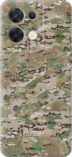 Силиконовый чехол Камуфляж v5 для Oppo Reno8 5G - 1201u-2614 изображение 