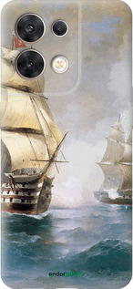 Силиконовый чехол Айвазовский. Корабли для Oppo Reno8 5G - 160u-2614 изображение 