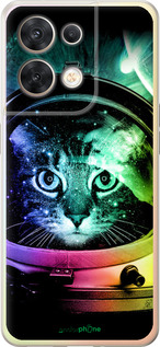 Силиконовый чехол Кот-астронавт для Oppo Reno8 5G - 4154u-2614 изображение 