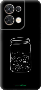 Силиконовый чехол Космос в банке для Oppo Reno8 5G - 4297u-2614 изображение 