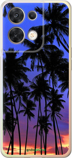 Силіконовий чехол Пальми для Oppo Reno8 5G - 4324u-2614 изображение 