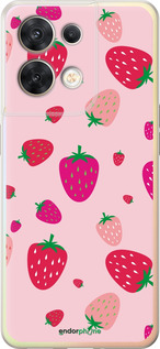 Силіконовий чехол Полунички для Oppo Reno8 5G - 4332u-2614 изображение 
