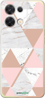 Силиконовый чехол Мраморная симметрия для Oppo Reno8 5G - 4344u-2614 изображение 