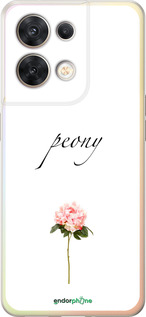 Силиконовый чехол Пион для Oppo Reno8 5G - 4366u-2614 изображение 