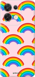 Силиконовый чехол Rainbows для Oppo Reno8 5G - 4478u-2614 изображение 