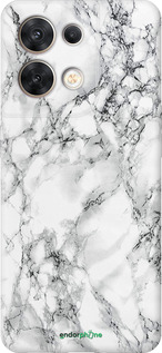Силиконовый чехол Мрамор белый для Oppo Reno8 5G - 4480u-2614 изображение 