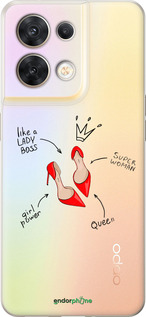 Силіконовий чехол Жінка для Oppo Reno8 5G - 4599u-2614 изображение 