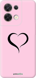 Силиконовый чехол Сердце 1 для Oppo Reno8 5G - 4730u-2614 изображение 