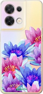 Силиконовый чехол Лотос для Oppo Reno8 5G - 4862u-2614 изображение 