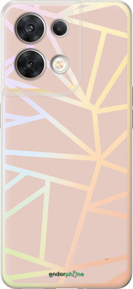 Силиконовый чехол Абстракция 2 для Oppo Reno8 5G - 4872u-2614 изображение 