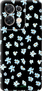 Силиконовый чехол Цветочный для Oppo Reno8 5G - 4900u-2614 изображение 