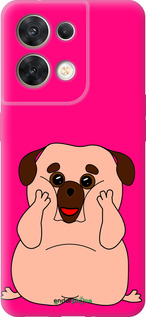 Силіконовий чехол Веселий мопс для Oppo Reno8 5G - 4908u-2614 изображение 