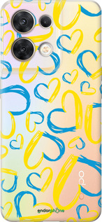 Силиконовый чехол Сердца UA для Oppo Reno8 5G - 5292u-2614 изображение 