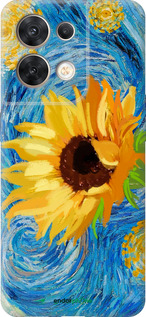 Силіконовий чехол Квіти жовто-блакитні  для Oppo Reno8 5G - 5308u-2614 изображение 