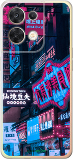 Силиконовый чехол Hong Kong City для Oppo Reno8 5G - 5536u-2614 изображение 