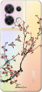 Силиконовый чехол Сакура v2 для Oppo Reno8 5G - 5538u-2614 изображение 