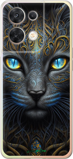 Силиконовый чехол Кошка для Oppo Reno8 5G - 5548u-2614 изображение 