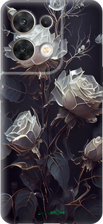 Силиконовый чехол Розы 2 для Oppo Reno8 5G - 5550u-2614 изображение 