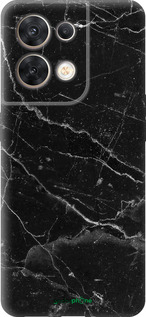 Силиконовый чехол Черный мрамор v2 для Oppo Reno8 5G - 5568u-2614 изображение 