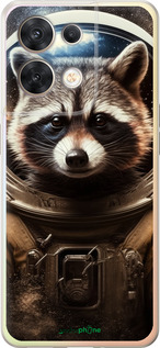 Силиконовый чехол Raccoon austronaut для Oppo Reno8 5G - 5581u-2614 изображение 
