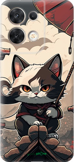 Силіконовий чехол Японія - кіт на даху для Oppo Reno8 5G - 5582u-2614 изображение 