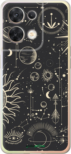 Силиконовый чехол Фаза луны для Oppo Reno8 5G - 5605u-2614 изображение 