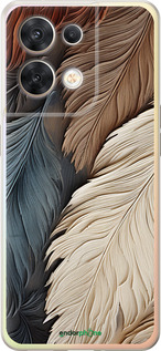 Силиконовый чехол Листья в стиле бохо для Oppo Reno8 5G - 5643u-2614 изображение 