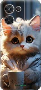 Силиконовый чехол White cat для Oppo Reno8 5G - 5646u-2614 изображение 