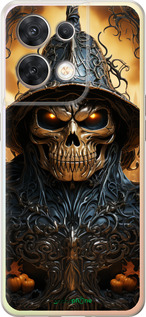 Силиконовый чехол Череп 2 для Oppo Reno8 5G - 5652u-2614 изображение 