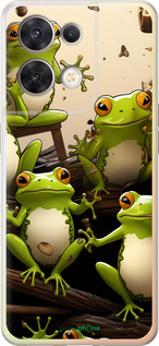 Силиконовый чехол Жабки для Oppo Reno8 5G - 5656u-2614 изображение 